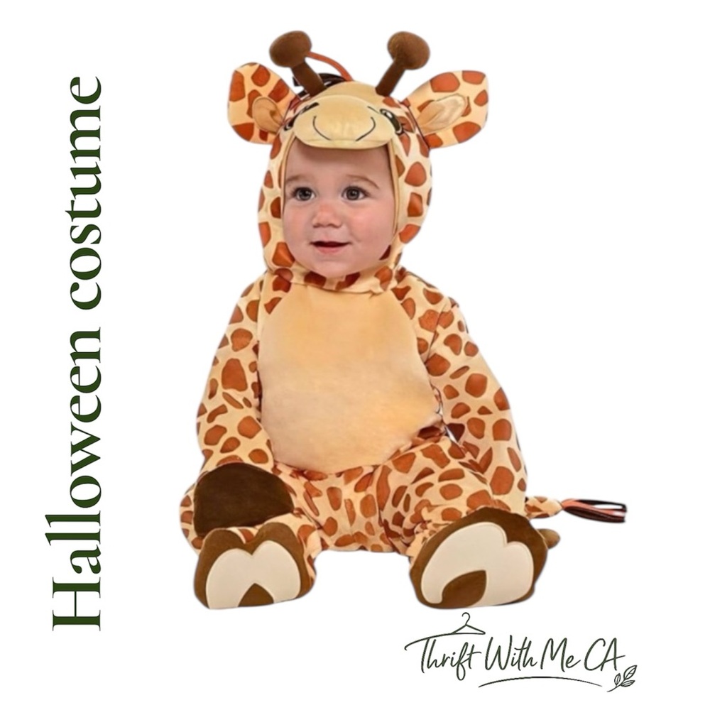 Giraffe Print Baby Costume Set
